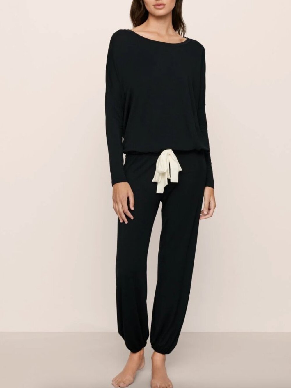 Eberjey Women's Gisele TENCEL™ Modal Slouchy PJ Set Black size Small